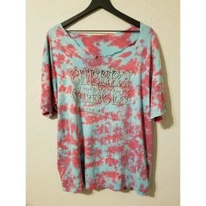 Vintage Cherry Garcia Tie Dye Distressed Shirt Grateful Dead Ben & Jerry